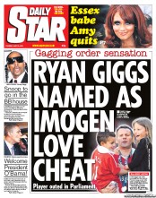 Daily Star (UK) Newspaper Front Page for 24 May 2011