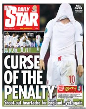 Daily Star (UK) Newspaper Front Page for 25 June 2012