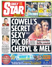 Daily Star (UK) Newspaper Front Page for 26 November 2014