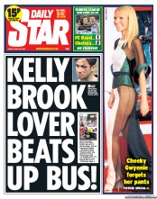 Daily Star Newspaper Front Page (UK) for 26 April 2013