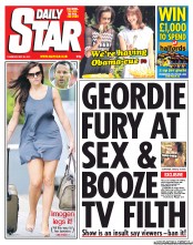 Daily Star (UK) Newspaper Front Page for 26 May 2011