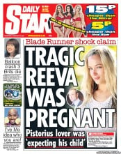 Daily Star Newspaper Front Page (UK) for 27 February 2013