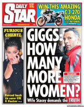Daily Star (UK) Newspaper Front Page for 27 May 2011