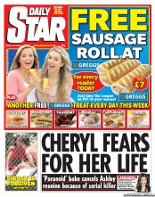 Daily Star Newspaper Front Page (UK) for 27 June 2011