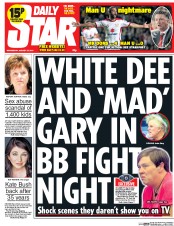 Daily Star Newspaper Front Page (UK) for 27 August 2014