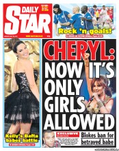 Daily Star (UK) Newspaper Front Page for 28 May 2012