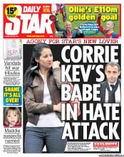Daily Star (UK) Newspaper Front Page for 28 May 2013