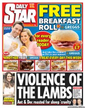 Daily Star Newspaper Front Page (UK) for 28 June 2011
