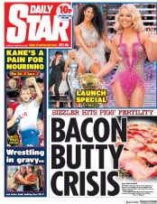Daily Star (UK) Newspaper Front Page for 28 August 2018