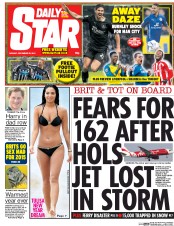 Daily Star (UK) Newspaper Front Page for 29 December 2014