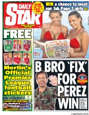 Daily Star Newspaper Front Page (UK) for 29 January 2015