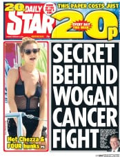 Daily Star (UK) Newspaper Front Page for 2 February 2016
