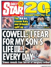 Daily Star (UK) Newspaper Front Page for 2 March 2017