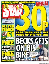Daily Star (UK) Newspaper Front Page for 2 April 2016