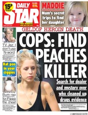 Daily Star Newspaper Front Page (UK) for 2 May 2014