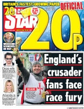 Daily Star (UK) Newspaper Front Page for 2 June 2016