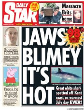 Daily Star Newspaper Front Page (UK) for 2 July 2015