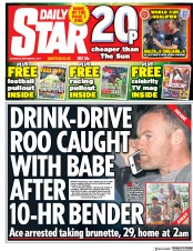 Daily Star (UK) Newspaper Front Page for 2 September 2017