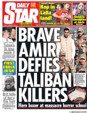Daily Star Newspaper Front Page (UK) for 30 December 2014