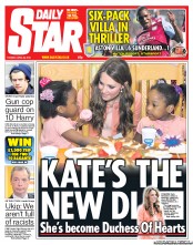 Daily Star (UK) Newspaper Front Page for 30 April 2013