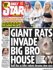 Daily Star Newspaper Front Page (UK) for 30 June 2014