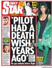 Daily Star (UK) Newspaper Front Page for 31 March 2015