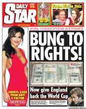 Daily Star (UK) Newspaper Front Page for 31 May 2011