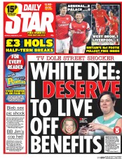 Daily Star Newspaper Front Page (UK) for 3 February 2014