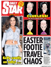Daily Star (UK) Newspaper Front Page for 3 April 2015
