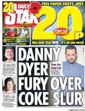Daily Star (UK) Newspaper Front Page for 4 November 2015