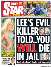 Daily Star (UK) Newspaper Front Page for 4 December 2014