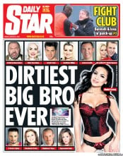 Daily Star (UK) Newspaper Front Page for 4 January 2013