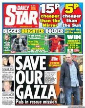 Daily Star (UK) Newspaper Front Page for 4 February 2013