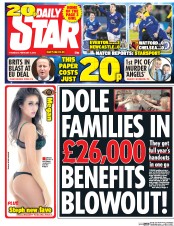 Daily Star (UK) Newspaper Front Page for 4 February 2016
