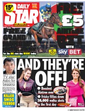 Daily Star Newspaper Front Page (UK) for 4 April 2014