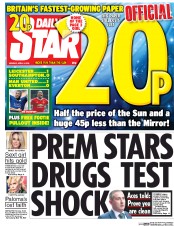 Daily Star (UK) Newspaper Front Page for 4 April 2016