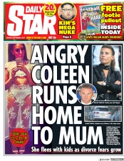 Daily Star (UK) Newspaper Front Page for 4 September 2017