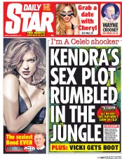 Daily Star (UK) Newspaper Front Page for 5 December 2014