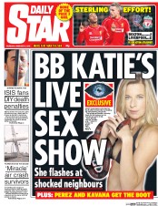 Daily Star Newspaper Front Page (UK) for 5 February 2015