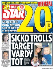 Daily Star (UK) Newspaper Front Page for 5 April 2016