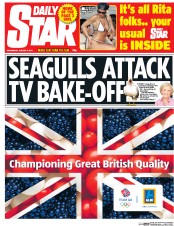 Daily Star Newspaper Front Page (UK) for 5 August 2015