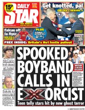 Daily Star (UK) Newspaper Front Page for 6 October 2014