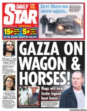 Daily Star (UK) Newspaper Front Page for 6 February 2013