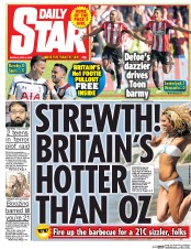 Daily Star Newspaper Front Page (UK) for 6 April 2015