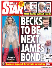 Daily Star Newspaper Front Page (UK) for 7 September 2015