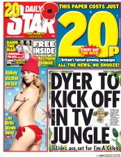 Daily Star (UK) Newspaper Front Page for 9 November 2015