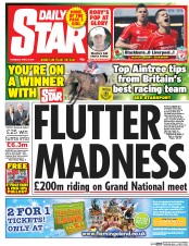Daily Star (UK) Newspaper Front Page for 9 April 2015
