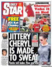 Daily Star (UK) Newspaper Front Page for 9 May 2011
