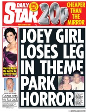 Daily Star (UK) Newspaper Front Page for 9 June 2015