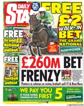 Daily Star Newspaper Front Page (UK) for 11 April 2015